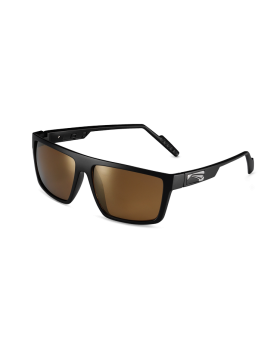 Twist Matt Black/PC Polarized/Gold Mirror Brown