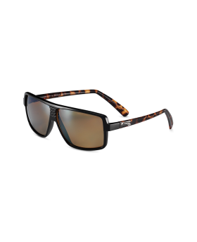 Freak Matt Black - Turtle Shell / PC Polarized / Flash Gold Mirror Brown