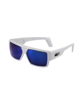 ROCK gloss white/polarized blue mirror smoke	