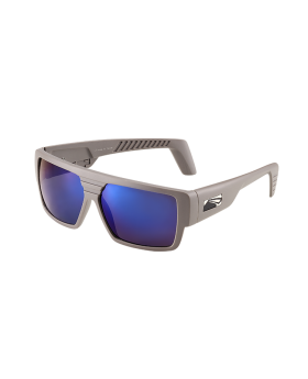 ROCK matt grey/polarized blue mirror smoke